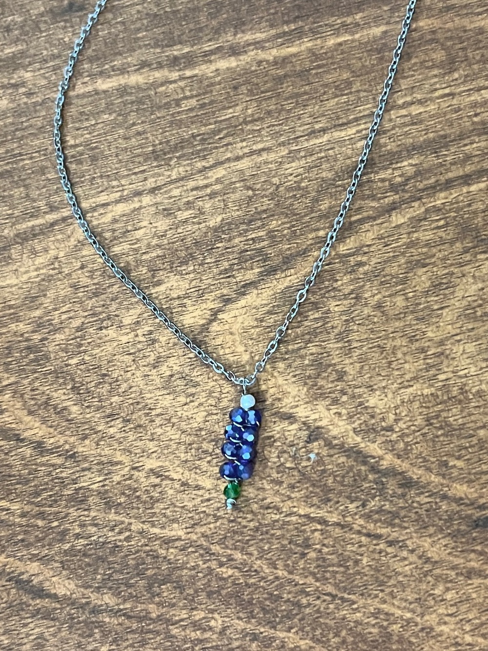 Delicate Bluebonnet Bead Necklace - Women Jewelry